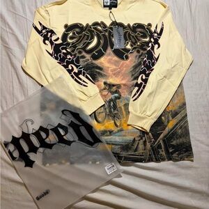 GodSpeed Graphic Long Sleeve Shirt in Cream